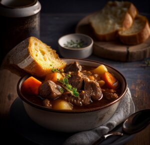 Vitamine K arm recept • Malse runderstoof met wortel, pastinaak en champignons normaal