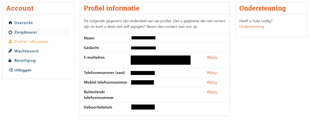 Account detail